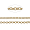 Brass Rolo Chains, Belcher Chains, Soldered, Long-Lasting Plated, with Spool, Cadmium Free & Nickel Free & Lead Free, Golden, 2.4x0.8mm, about 92m/roll
