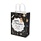 Graduation Theme Rectangle Paper Bags, with Handles, for Gift Bags and Shopping Bags, Black, Word, Bag: 8x15x21cm, Fold: 210x150x2mm