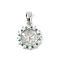 Brass Micro Pave Clear Cubic Zirconia European Dangle Charms Bails, Peg Bails, for Half Drilled Beads, Bowl-shaped, Lead Free & Cadmium Free, Long-Lasting Plated, Platinum, 17.5x15.5x3.5mm, Hole: 6.5x4mm