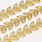 Soldered Brass Chains, with Spool, Hollow Fishbone, Nickel Free, Real 18K Gold Plated, 7x6.3x0.5mm, about 82.02 Feet(25m)/roll