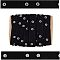OLYCRAFT 10Yards Black Cotton Snap Button Trim Sewing Snap Tape Trim with Brass Buttons for DIY Crafts Clothing Accessories Snap Button Tape Ribbon Fasteners 0.8 inch Wide