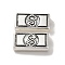 Tibetan Style Alloy Beads, Cadmium Free & Lead Free, Rectangle, 8x16x4mm, Hole: 2mm, about 373pcs/1000g
