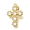 Brass Micro Pave Clear Cubic Zirconia Pendants, Bees Charms, Long-Lasting Plated, Rack Plating, Lead Free & Cadmium Free, with Jump Ring, Real 18K Gold Plated, 20x13.5x3.5mm, Hole: 3.5mm