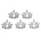 Non-Tarnish 201 Stainless Steel Pendants, Lotus, Stainless Steel Color, 22x24.5x1.5mm, Hole: 1.5mm