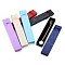 Cardboard Necklace Jewelry Boxes, with Bowknot Ribbon Outside and Black Sponge Inside, Rectangle, Mixed Color, 21x4x2.5cm