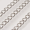Tarnish Resistant Handmade 304 Stainless Steel Curb Chains, Soldered, with Spool, Stainless Steel Color, 3.5x2.5x0.2mm, about 32.8 Feet(10m)/roll