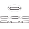 Tarnish Resistant 304 Stainless Steel Figaro Chains, Unwelded, with Spool, Stainless Steel Color, Oval: 13x4.5x1mm, Ring: 4x1.5mm, about 32.8 Feet(10m)/roll