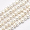 Natural Cultured Freshwater Pearl Beads Strands, Potato, Beige, 3~4mm, Hole: 0.8mm, about 93pcs/strand, 13.98 inch(35.5cm)