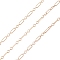 Yellow Gold Filled Figaro Chains, Soldered, Real 14K Gold Filled, Link: 2x1.6x0.3mm, 4.7x1.6x0.3mm