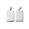 Non-Tarnish 304 Stainless Steel Pendants, Rectangle Charm, Stainless Steel Color, 24.5x14.5x3mm, Hole: 5.5x3mm