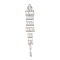 Brass Rhinestone Pendants, Cadmium Free & Lead Free, Silver, 75x12x5.5mm, Hole: 2.5mm