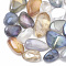 PVD Vacuum Plating Natural Quartz Crystal Beads, Tumbled Stone, No Hole/Undrilled, Nuggets, Mixed Color, 15~35x9~25x6~25mm, about 130pcs/1000g.