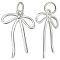 2Pcs 925 Sterling Silver Pendants, Bowknot Charms with Jump Rings, Silver, 20x13x1mm, Hole: 2mm