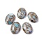 Synthetic Amazonite Cabochons, Dyed, Oval, 25~25.5x18~18.5x7.2mm