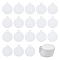 Aluminum Heat Transfer Pendants, Blank Tags, Silver, Flat Round, 36.5x31x1mm, Hole: 3.5mm