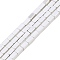 Electroplated Synthetic Non-magnetic Hematite Beads Strands, Cuboid, Silver Plated, 5x3x3mm, Hole: 1mm, about 79pcs/strand, 15.91 inch(40.4cm)