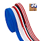 PH PandaHall 40yards Patriotic Ribbon, 4 Rolls 3/8