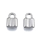 Non-Tarnish 304 Stainless Steel Charms, Lock, Stainless Steel Color, 12x8x3mm, Hole: 3x3mm