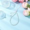 Natural  Rose Quartz Mobile Straps, with Nylon Threads, Pink, 215mm