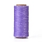 Waxed Polyester Cord, Micro Macrame Cord, Waxed Sewing Thread, Flat, Mauve, 0.8mm, about 284.33 yards(260m)/roll