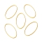 201 Stainless Steel Linking Rings, Oval, Golden, 26x14x1mm