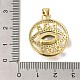 Латунные микро проложить кубического циркония подвески KK-K389-041G-3