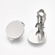 Фурнитура для сережек-клипс из нержавеющей стали марки 304 STAS-T045-33D-P-3
