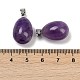 Подвески из натурального аметиста  G-U018-01P-C-3