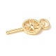 Подвески из латуни с прозрачным фианитом KK-U064-12G-2
