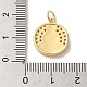 Латунные микропаве прозрачные подвески с фианитом KK-M278-05B-G-3