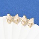 Серьги-гвоздики из циркония EJEW-H154-13G-2