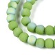 Нити из матовых непрозрачных стеклянных бусин GLAA-T032-P4mm-MBB06-3