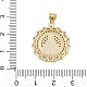 Латунные микро проложить кубического циркония подвески KK-P323-11H-G02-3