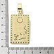 Подвески из латуни микропаве с фианитами и эмалью KK-H458-04G-06-3