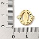 Подвески из латуни с паве из цветного кубического циркония KK-M278-02B-G-3