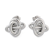Серьги-гвоздики из нержавеющей стали 304 EJEW-P258-26P