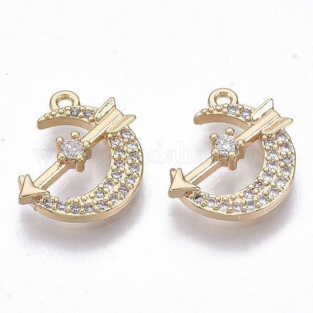 Латунные микро кубические циркониевые прелести KK-N231-21-NF-1