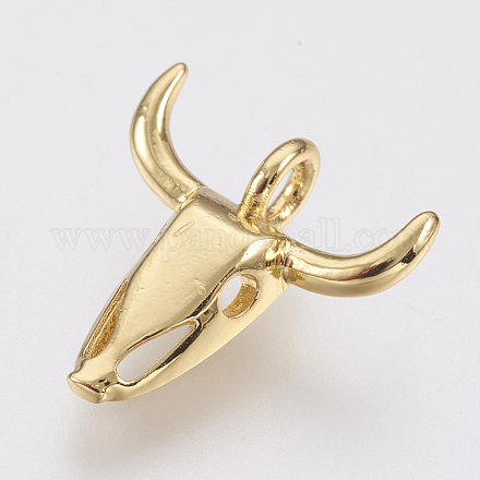 Латунные подвески ZIRC-F083-009G-RS-1