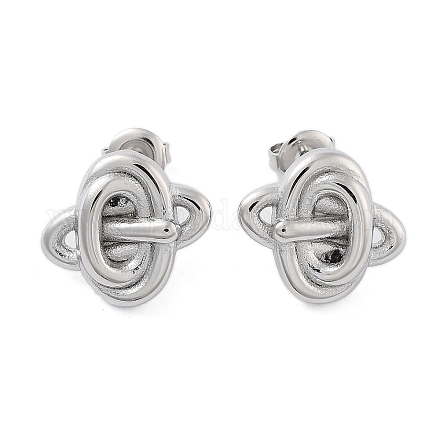 Серьги-гвоздики из нержавеющей стали 304 EJEW-P258-26P-1