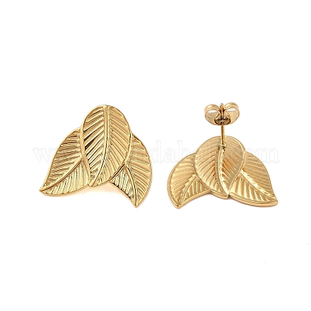 Серьги из нержавеющей стали 304 с ионным покрытием (IP) STAS-S125-06G-1