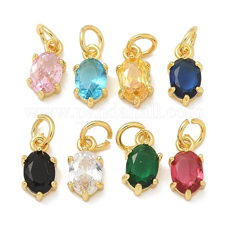 Латунные микро проложить кубического циркония подвески KK-U050-06G-01-1