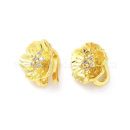 Латунные микропаве прозрачные подвески с фианитом KK-A236-09G-1