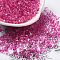 Glass Seed Beads, Peanut, Camellia, 3.5~4x2~2.5x2~2.3mm, Hole: 0.8mm, about 8000pcs/pound