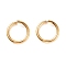 304 Stainless Steel Jump Rings, Open Jump Rings, Golden, 10x1.5mm, Inner Diameter: 7mm