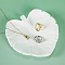 Leaf Resin Jewelry Display Trays, Jewelry Organizer Holders for Rings, Necklaces, Bracelets Storage, Photo Props, White, 15x15x1.75cm