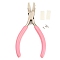45 Carbon Steel Nylon Jaw Pliers, Flat Nose Pliers, Ferronickel, Pink, 14x8.7x0.95cm