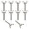 304 Stainless Steel Butterfly Screws, Wing Bolt, Stainless Steel Color, 45x26x11.5mm, 10pcs/box