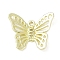 Alloy Pendants, Butterfly Charms, Lead Free & Cadmium Free & Nickel Free, Rack Plating, Golden, 16.5x19.5x3mm, Hole: 1.4mm