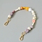 Wood & Resin Bead Bag Straps, with Swivel Clasp, Purse Making Supplies, Thistle, 38cm