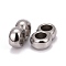 Non-Tarnish 304 Stainless Steel Multi-strand Links, For Leather Cord Bracelets Making, Stainless Steel Color, 4x11x7mm, Hole: 3.5mm